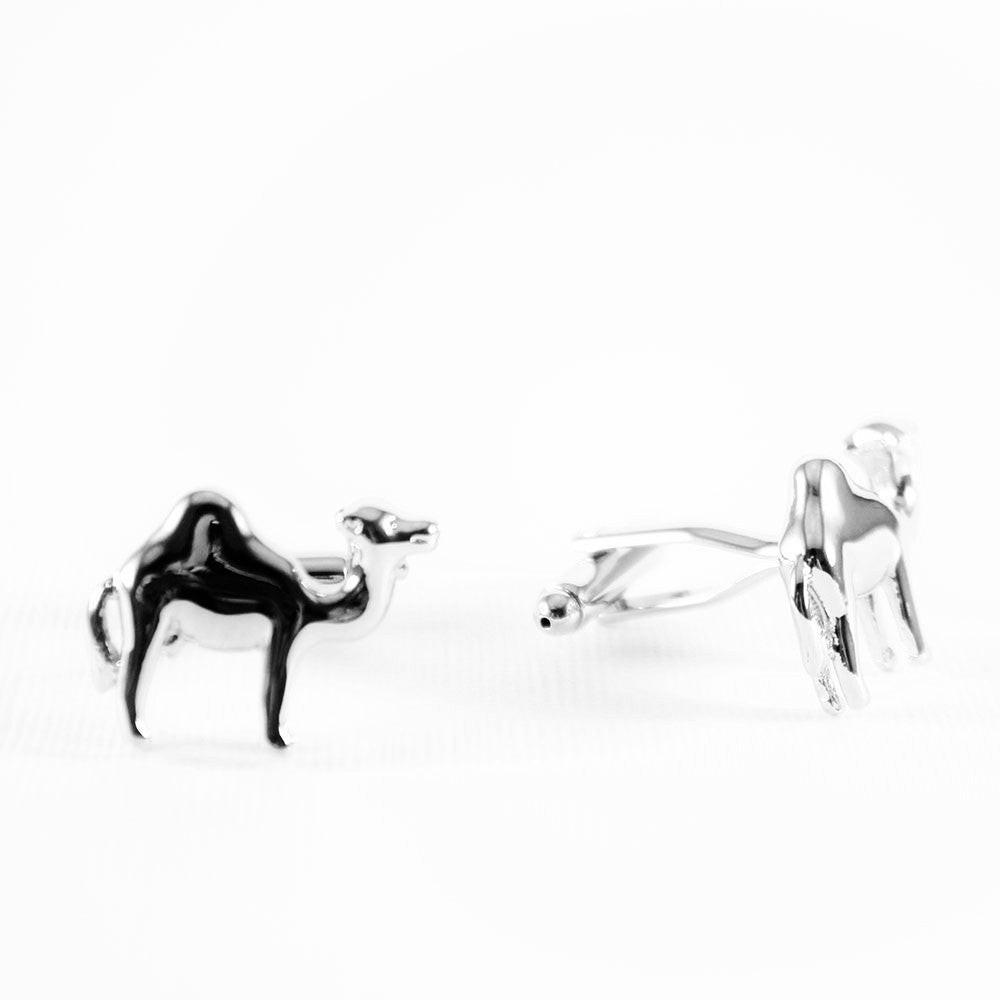 Camel cufflinks, close-up