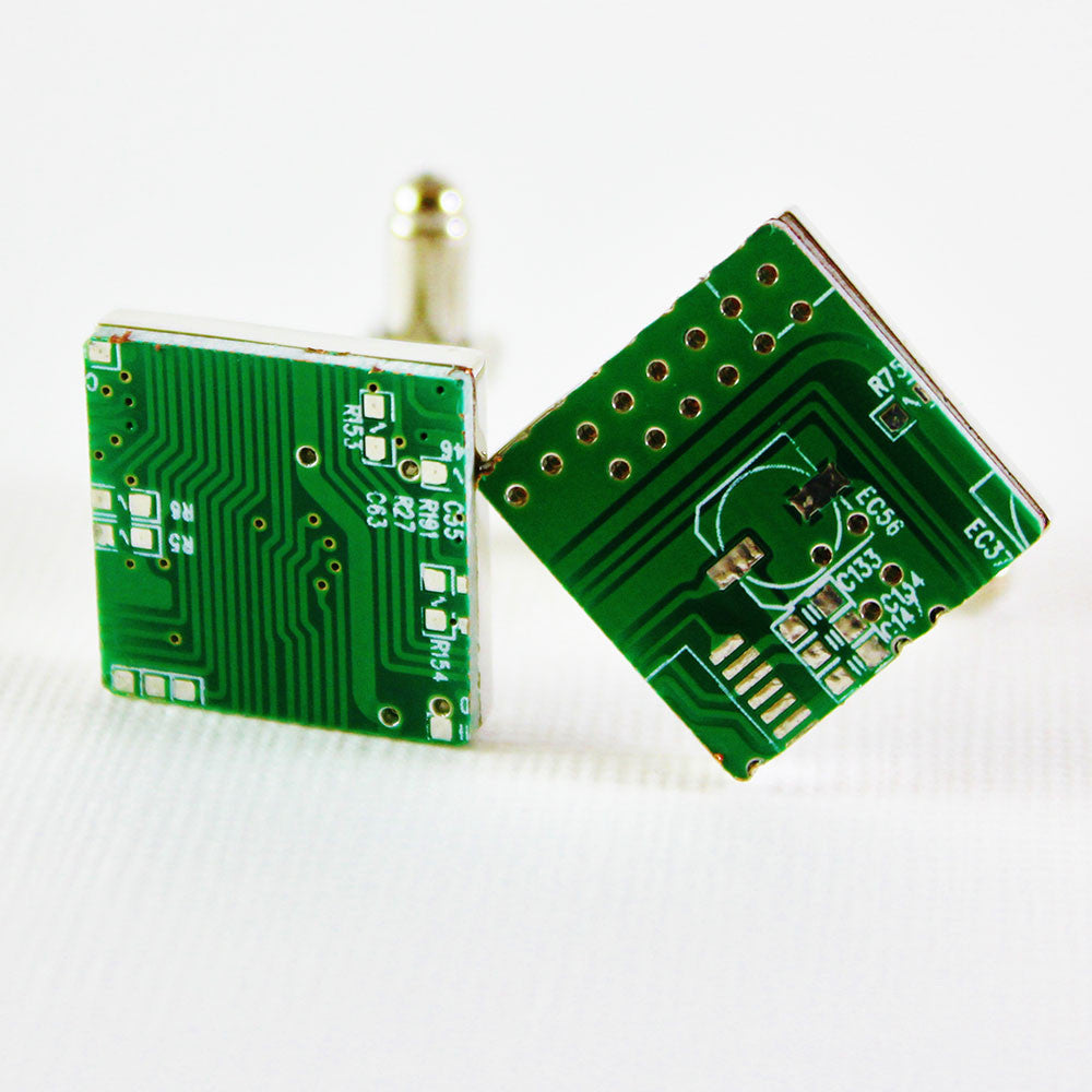 Most Unique Cufflinks - Circuit Board Cufflinks - ELBOTIK.com