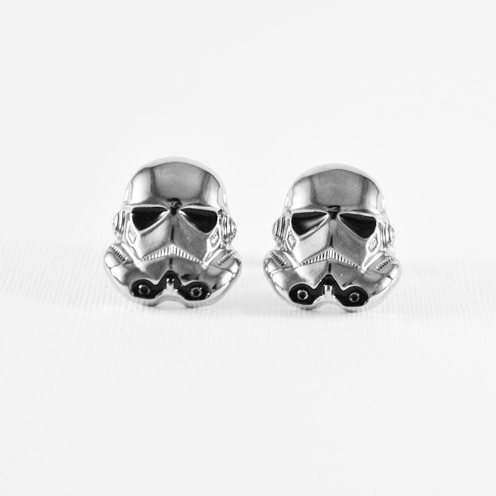 Sci-fi trooper cufflinks by Elbotik, pair