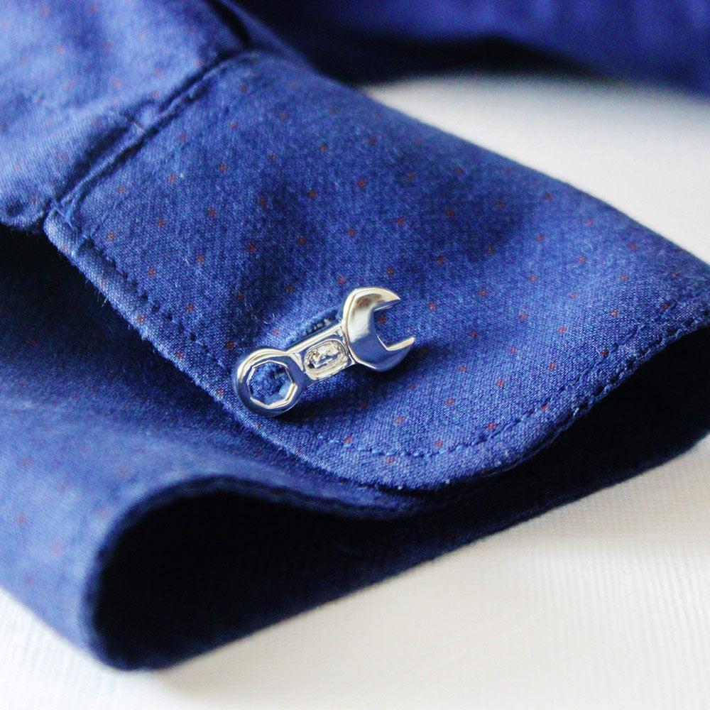 Tools cufflinks, close-up