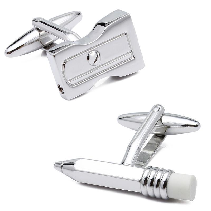 Pencil and Sharpener Cufflinks