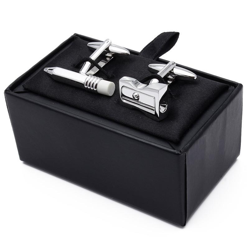 Pencil and Sharpener Cufflinks