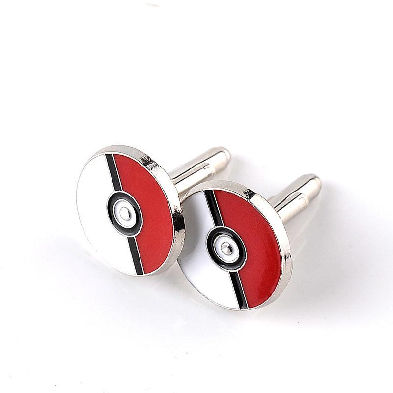 Pocket monster cufflinks, close-up