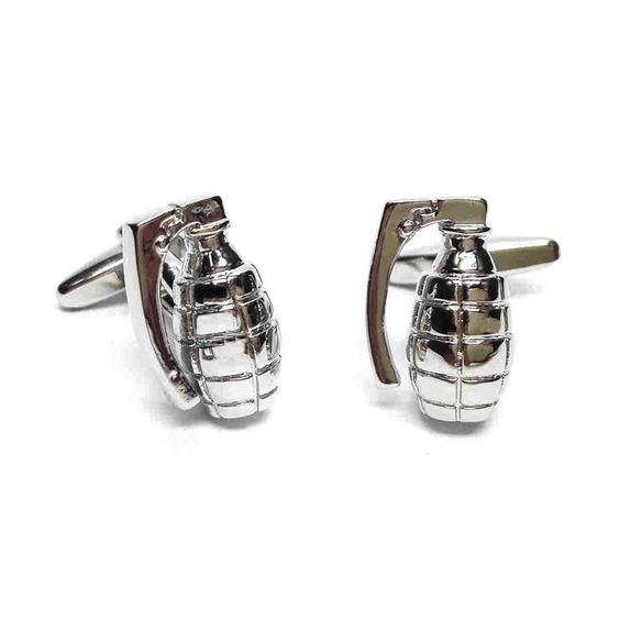 Bomb Squad cartoon bomb cufflinks by Elbotik