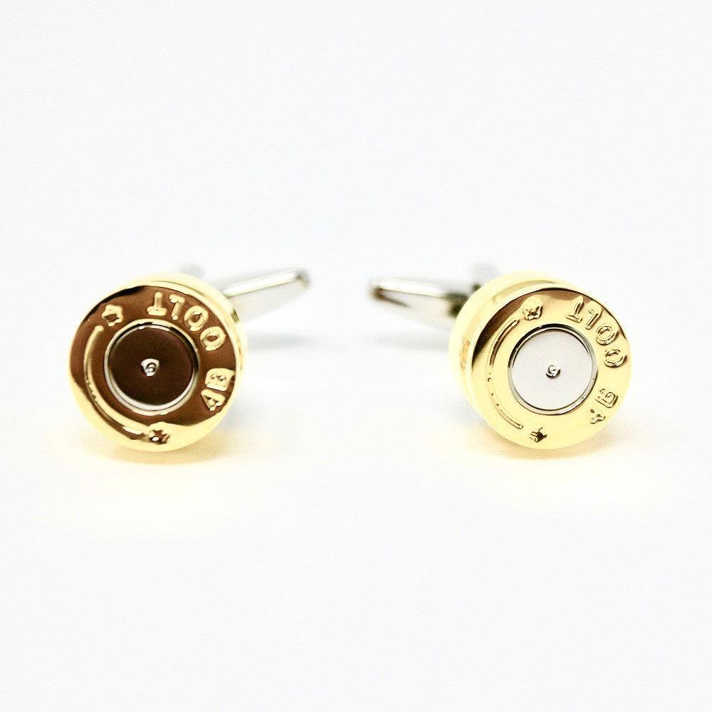 Bullet cufflinks, side detail