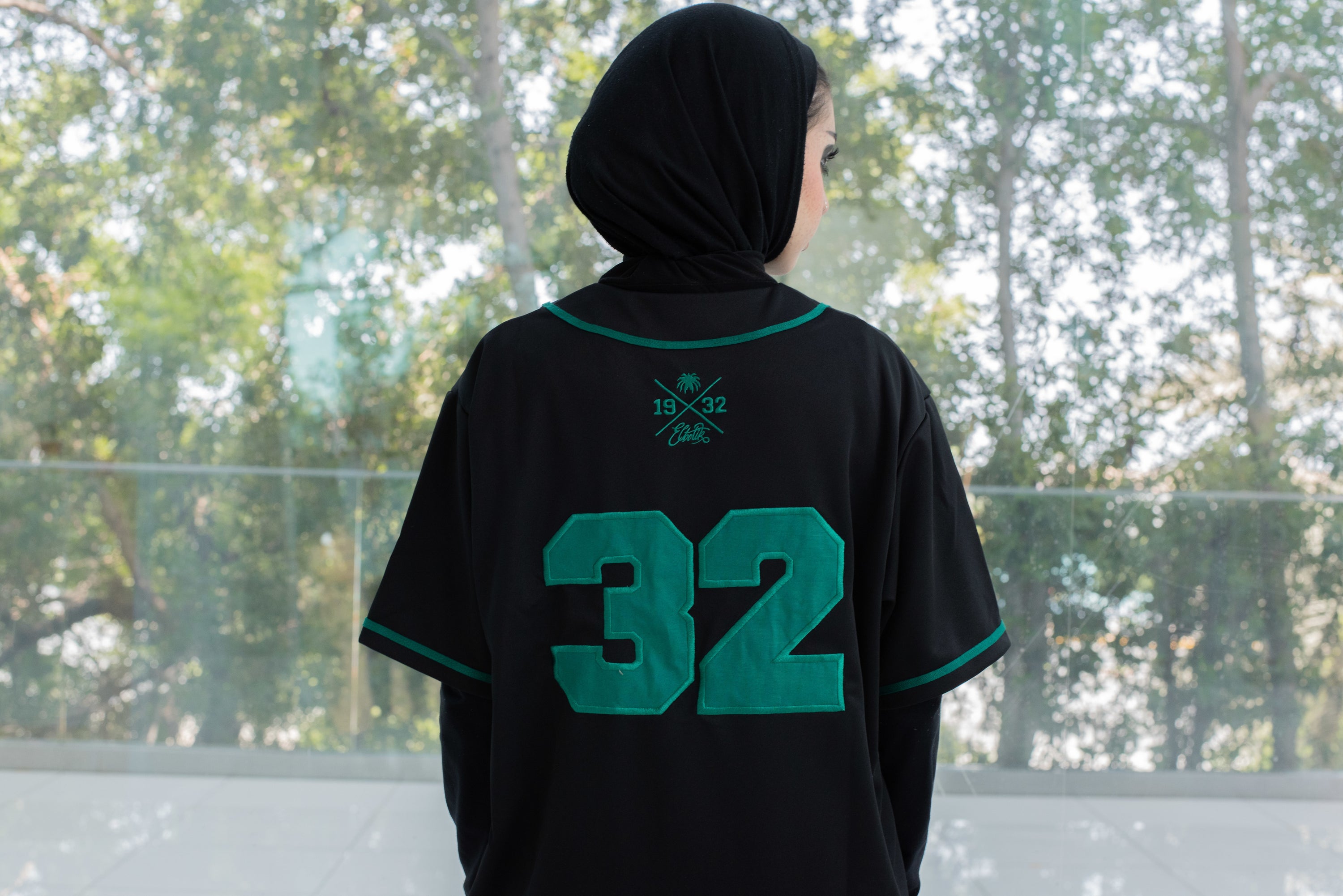 Saudi Arabia Baseball Jersey Black