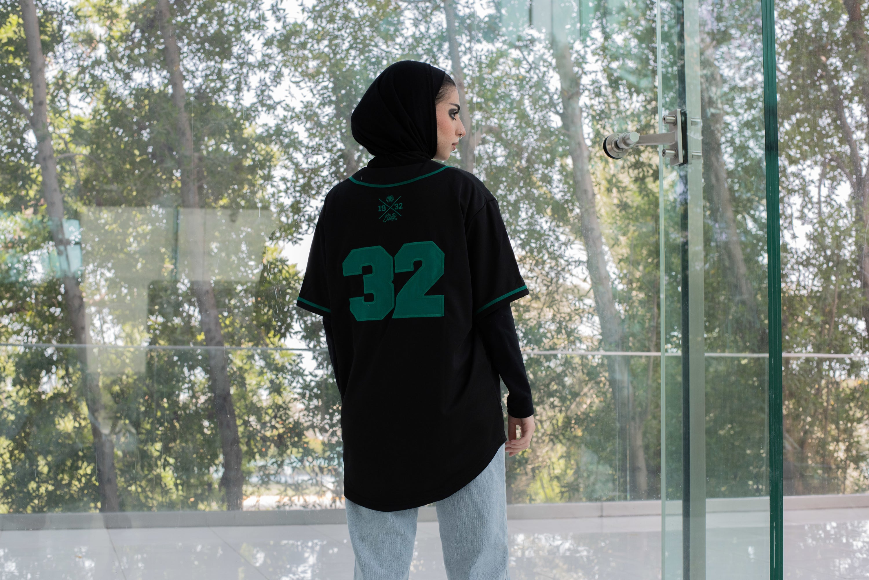 Saudi Arabia Baseball Jersey Black