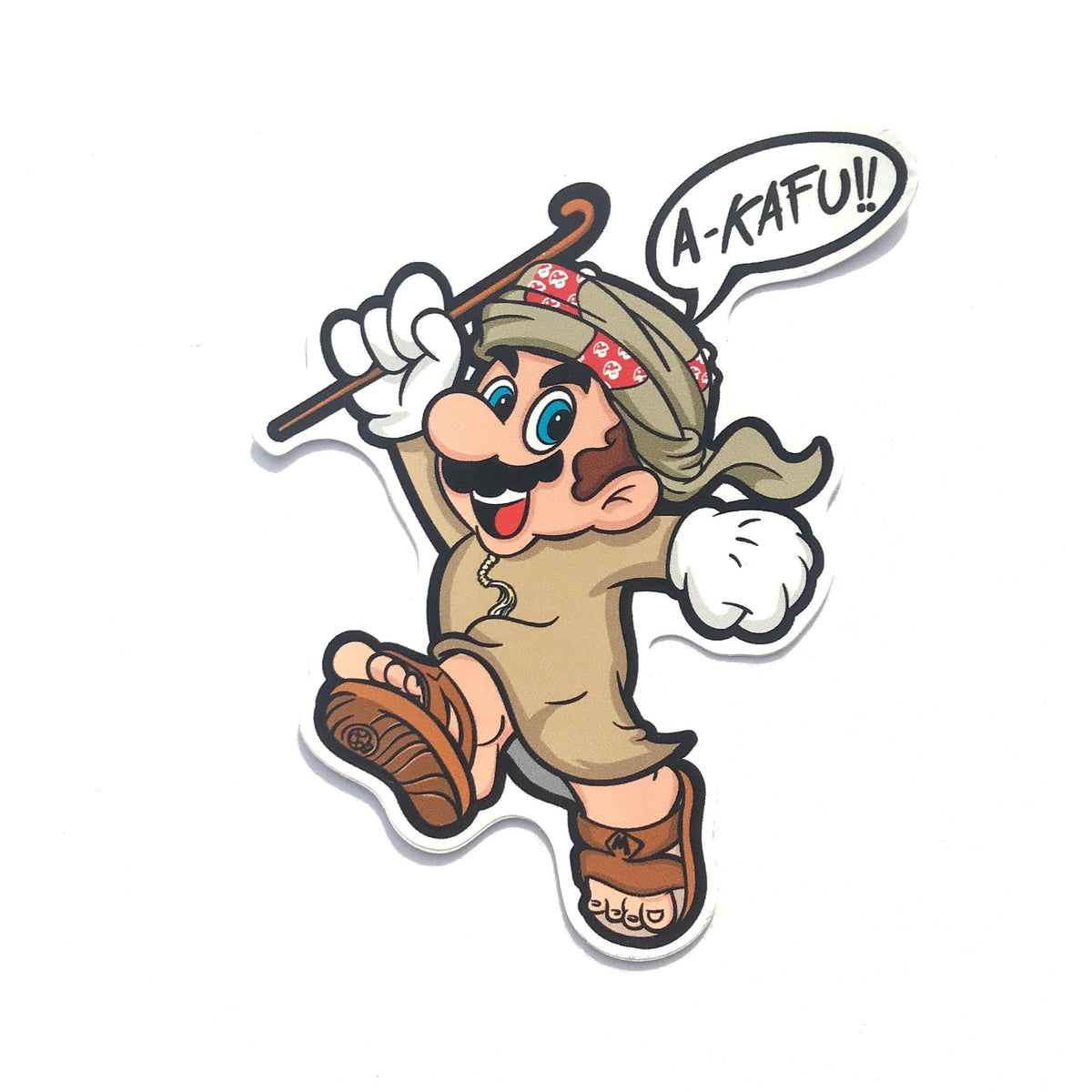 Emirati Kafu retro-game vinyl sticker by Elbotik