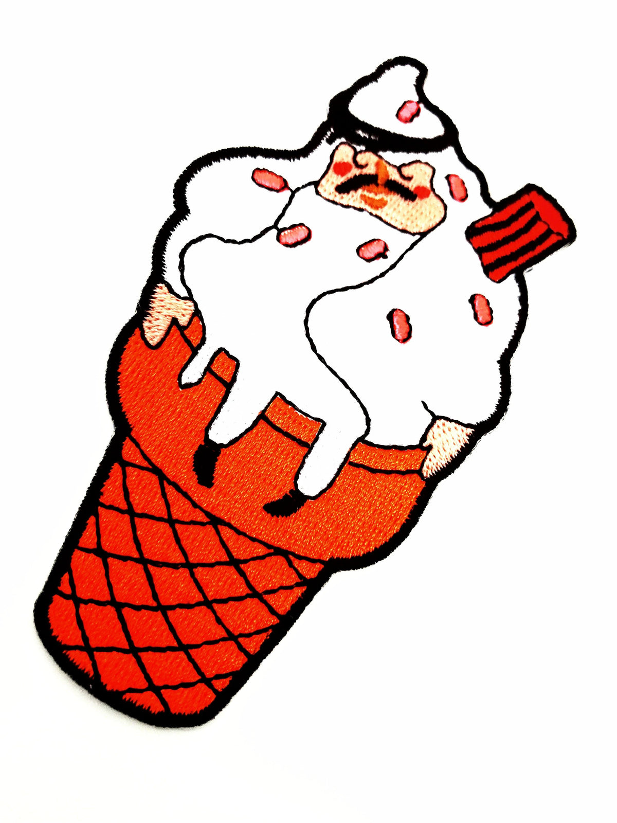 Gulf ice cream patch, detail
