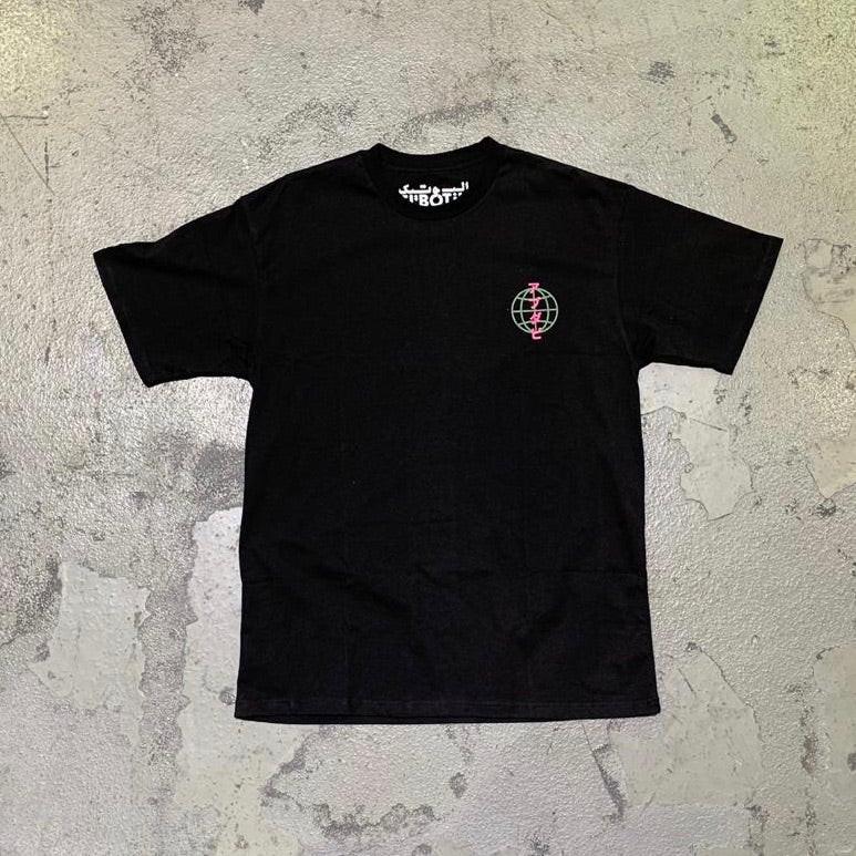 Abu Dhabi International tee, back view with Japanese text