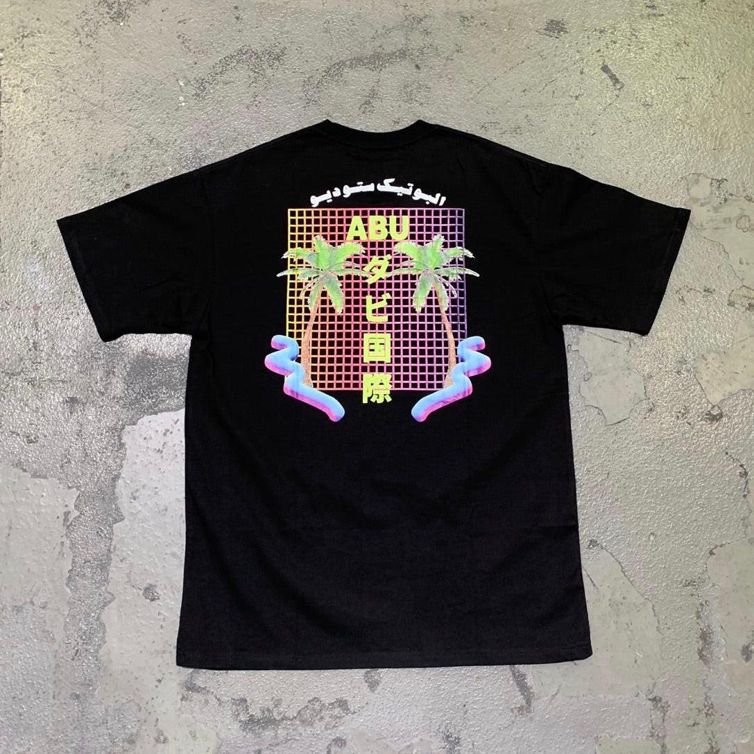 Abu Dhabi International tee by Elbotik, front view