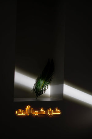 Be yourself light sign